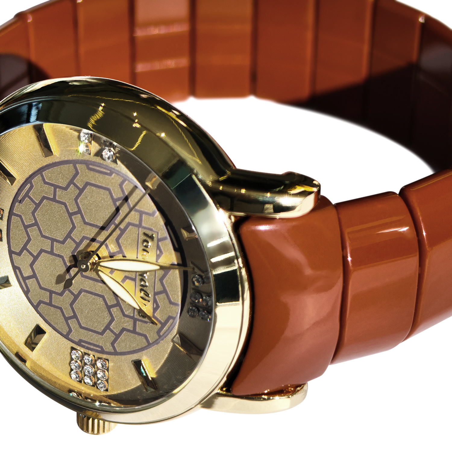 biolife tourmaline watch gold